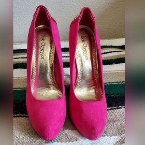 Pink Sole Obsesdion Heels with Gold Detail
